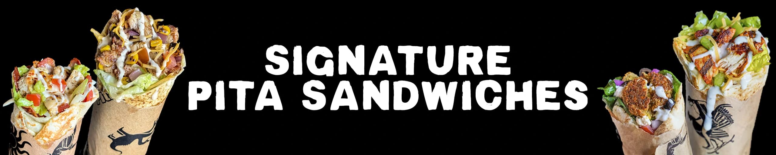 Signature Pita Sandwiches Banner
